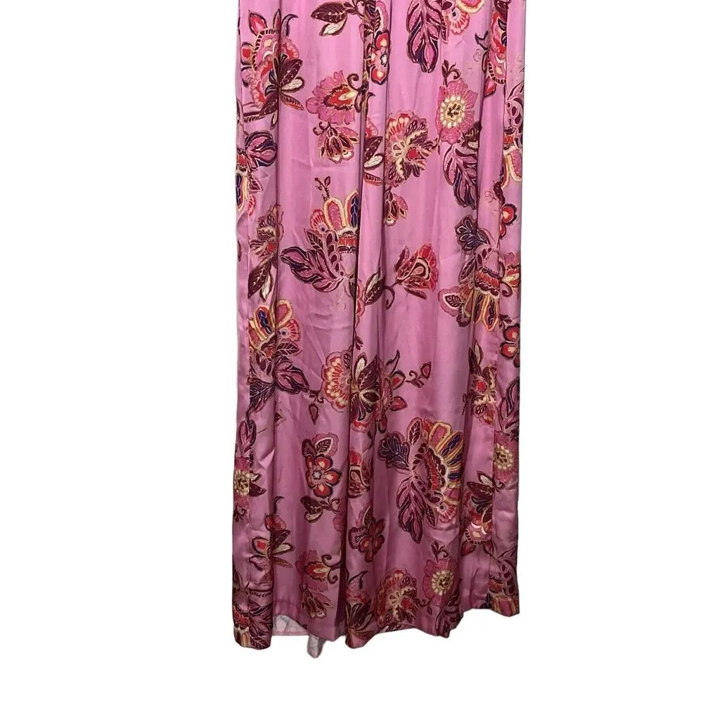 Zara Multicolored Wide Leg Strapless Jumpsuit Bloggers Favorite New Size XS - Image 8