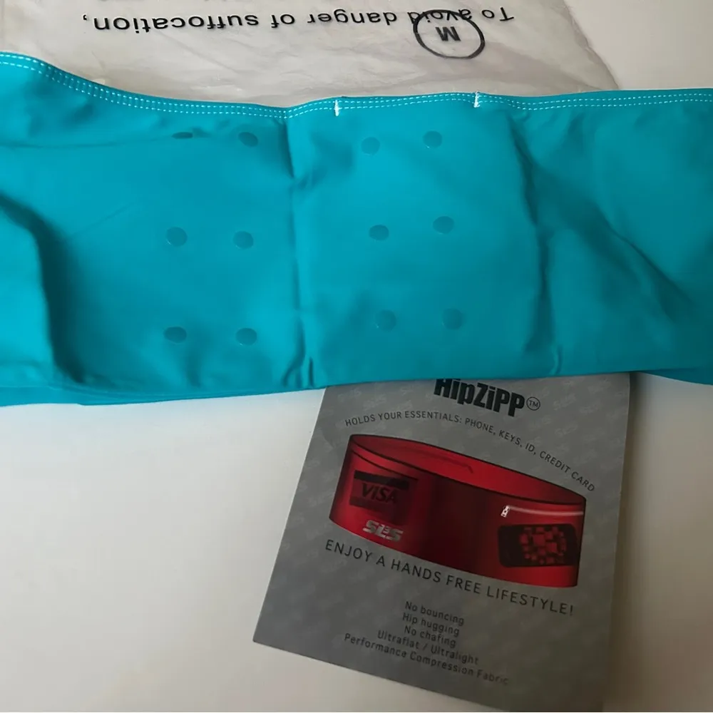 SLS3 HipZipp Running Belt Waist Bag Waist Pack Blue - Image 9