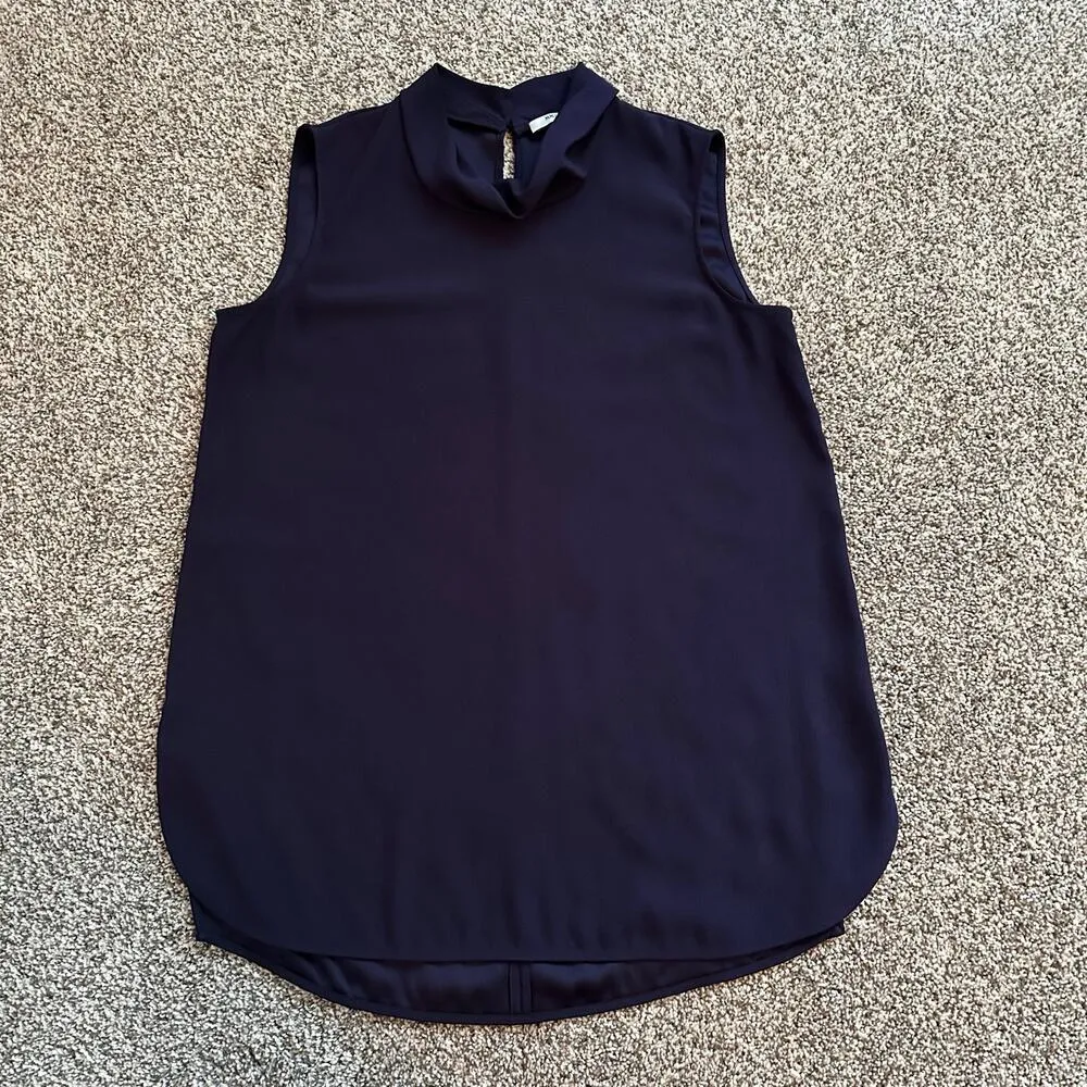 MM. Lafleur dark purple sleeveless high-neck top size S - Image 5