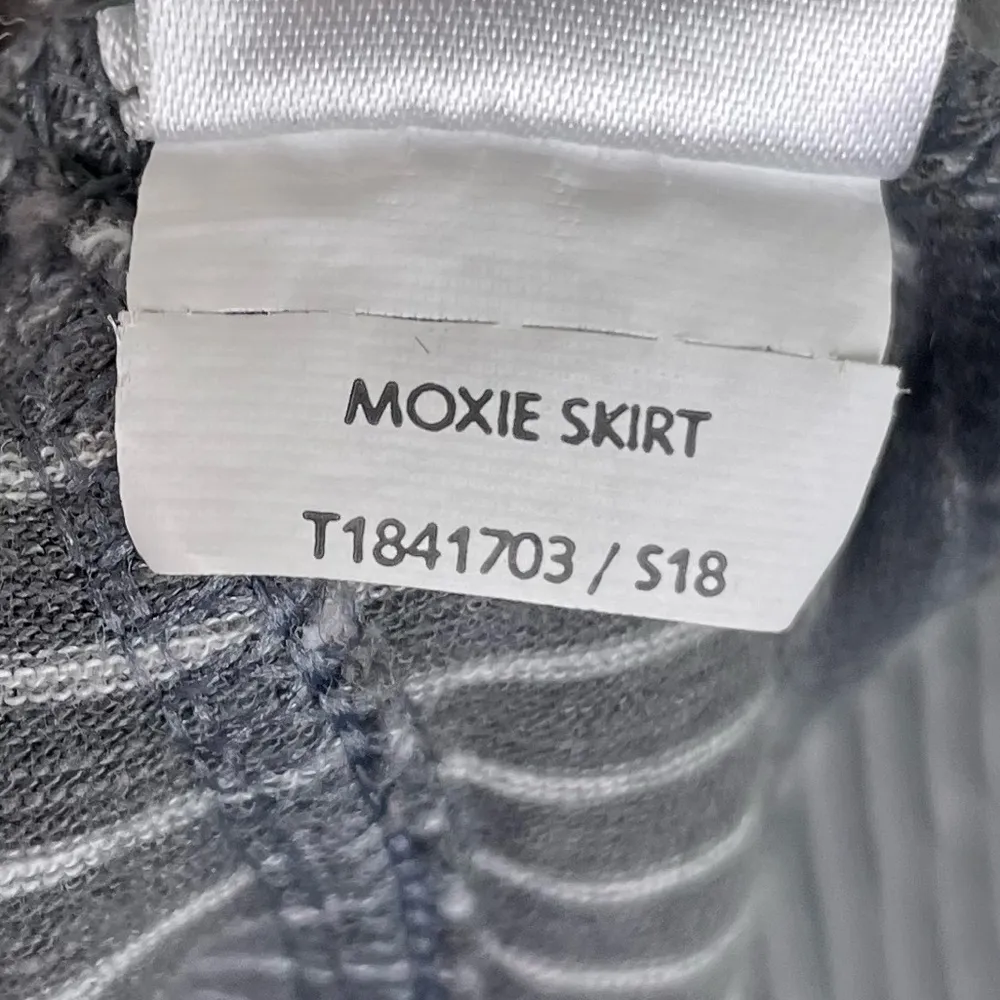 Toad & Co Moxie Skirt Smoke Lean Stripe Grey Women's Size Large Organic Cotton Gray - Image 9