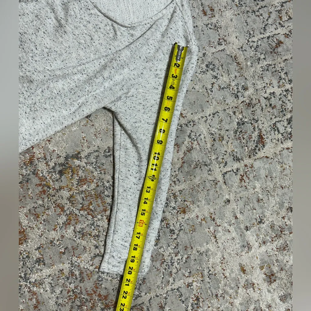 J. Jill PureJill Open Front Waterfall Drawstring Belted Cardigan Size Large Tan - Image 6