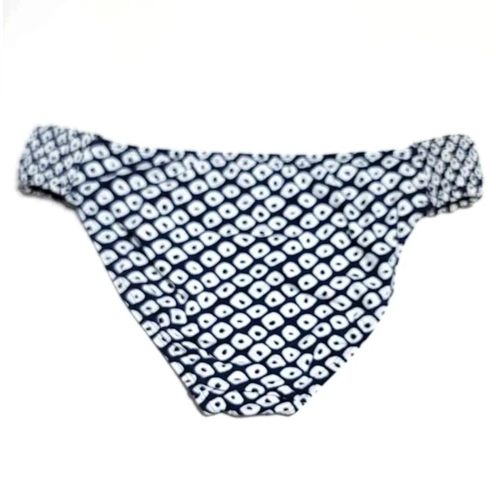 Vineyard Vines Stingray Smocked Bikini Swim Bottom Deep Bay Blue V2 Small - Image 3