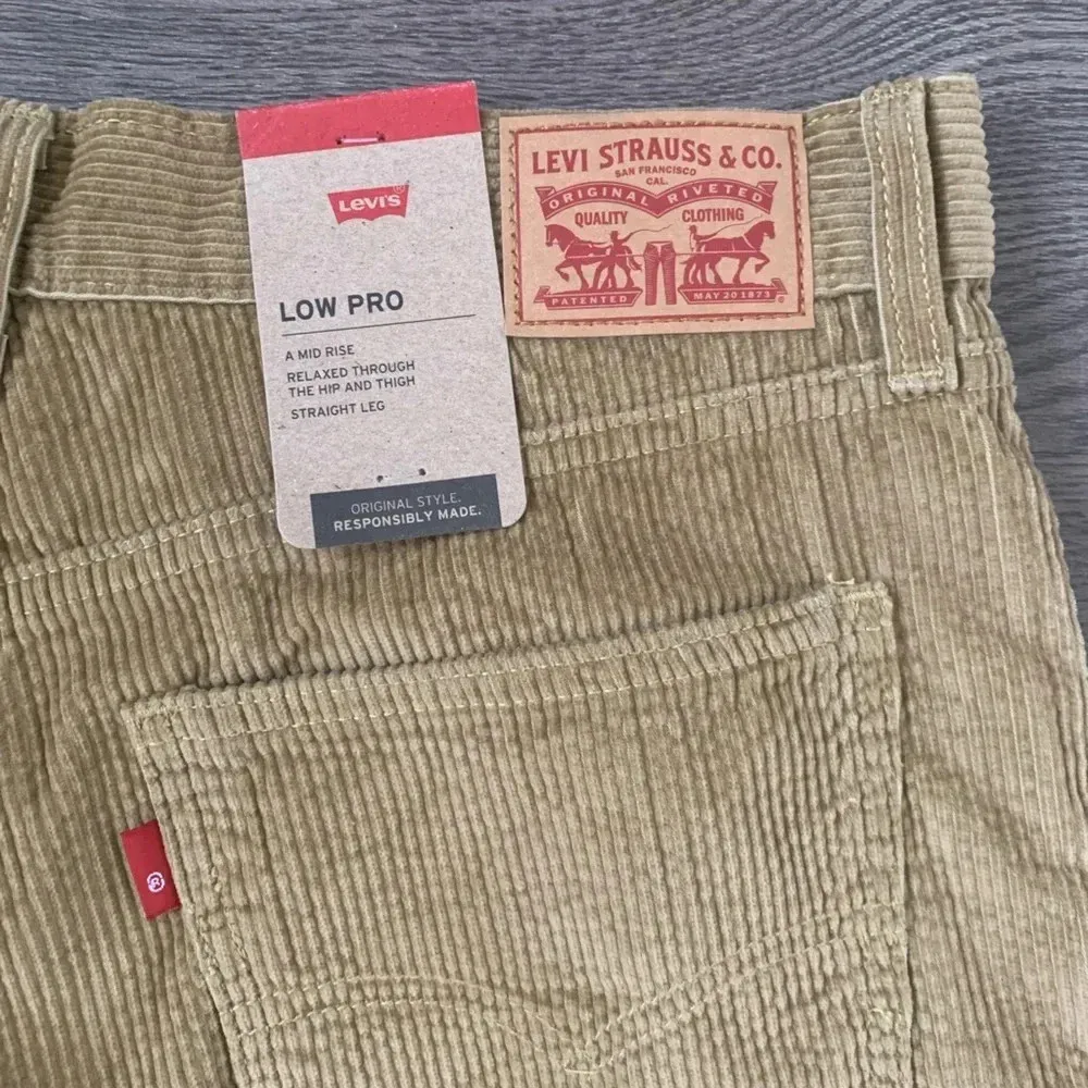 Levi’s‎ Low Pro Corduroy Jeans - Size 29x30 - Light Brown - NWT - Image 5