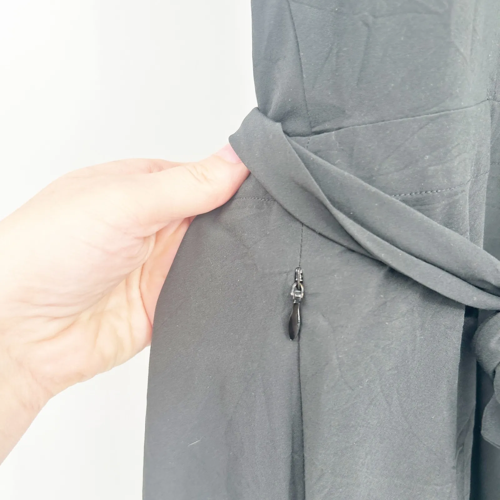 KOSAN TRAVEL CO Womens Convertible Ultimate Go Travel Wrap Midi Dress Size S Black - Image 9