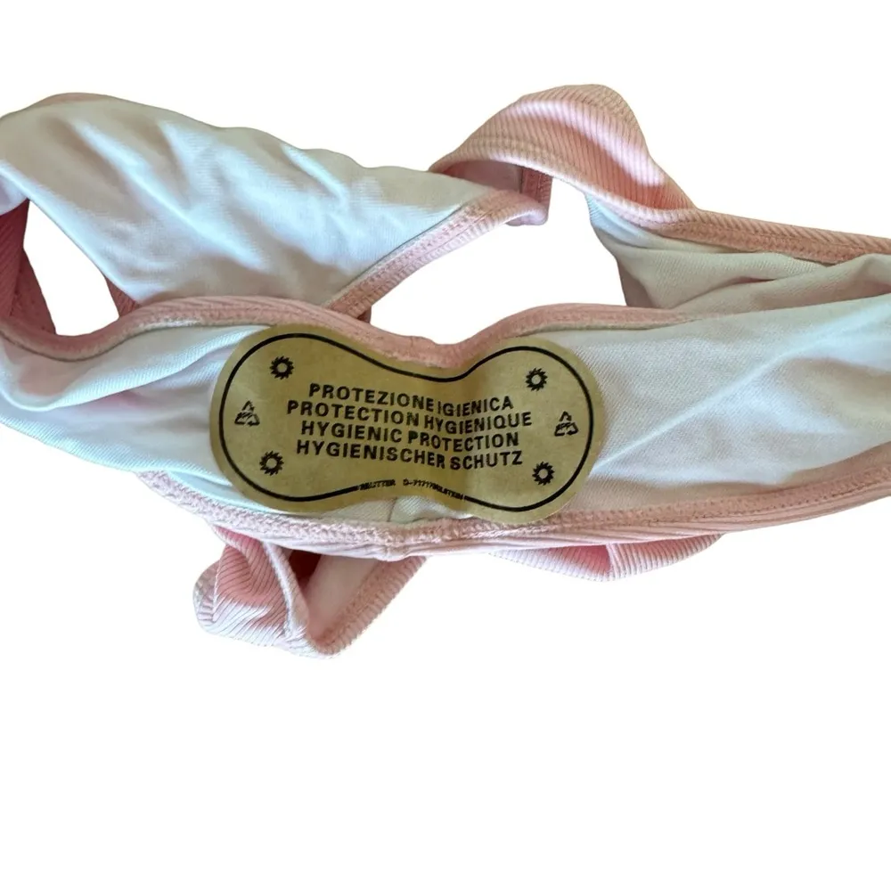 NWT Cocoimo Bikini Ribbed Pink Size Large - Image 4