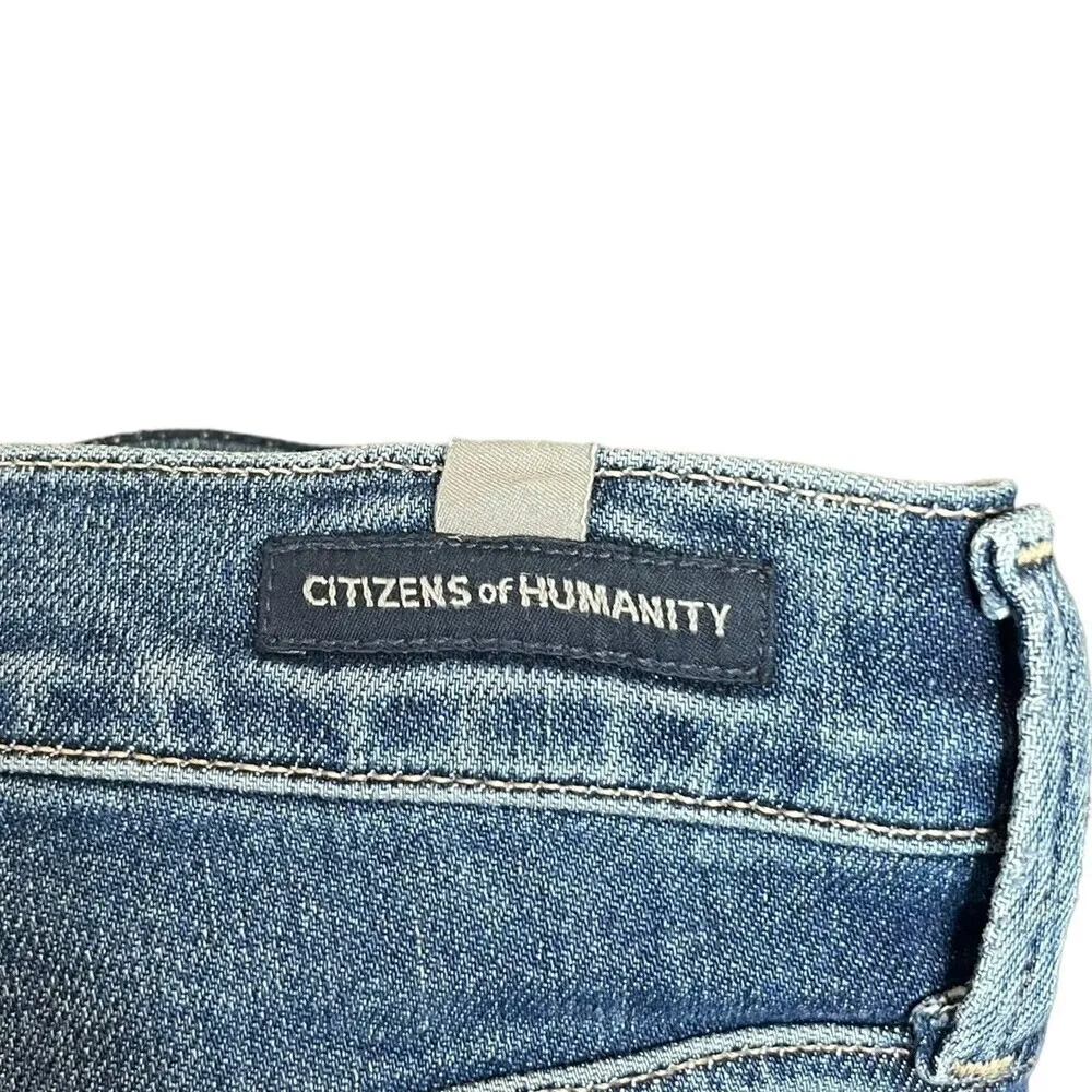 Citizens Of Humanity Rocket Blue Mid Rise Skinny Blue Denim Jeans Womens Size 25 - Image 8