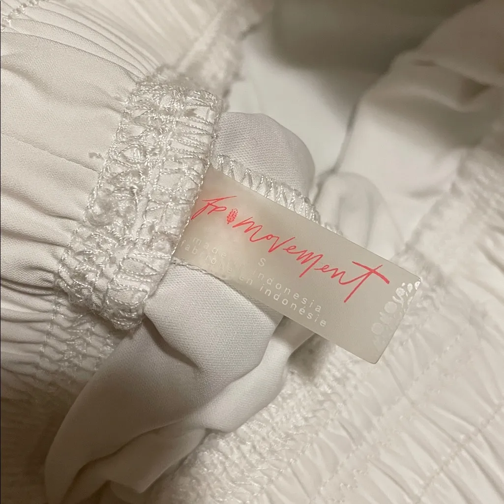 Free People Movement White Athletic Shorts - Image 3