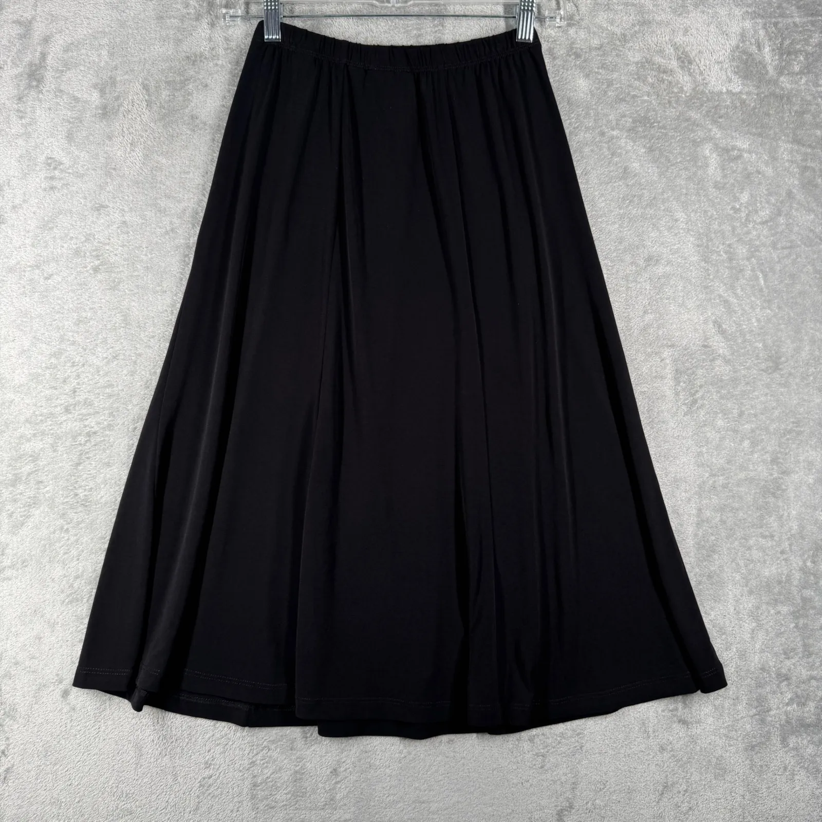 Susan Graver A-Line‎ Skirt Women Pull On Elastic Waist Neutral Casual Black XS - Image 3