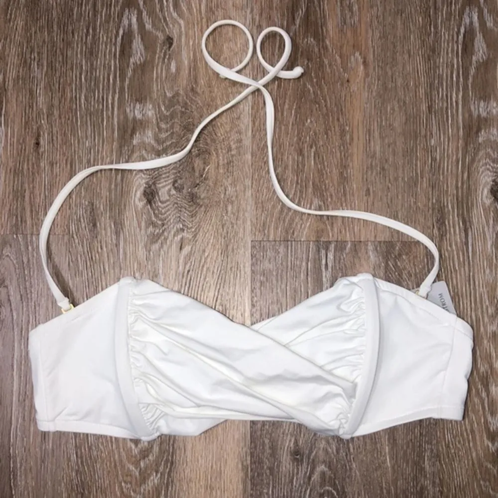 L*Space Hot Tropics Bikini Top in White Large NWT - Image 5