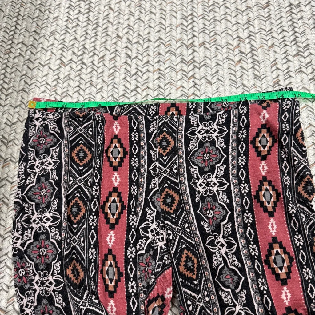 Full Tilt Red and Black "Hippie" Flare Pants - Image 4