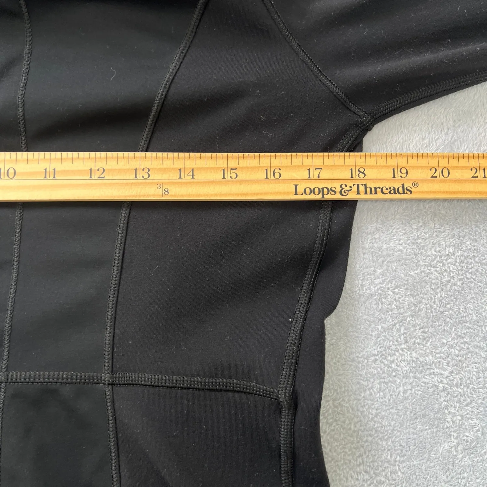 Lululemon Athletica Stay on Course Black Zip Up Jacket Long Sleeves Thumbholes - Image 8