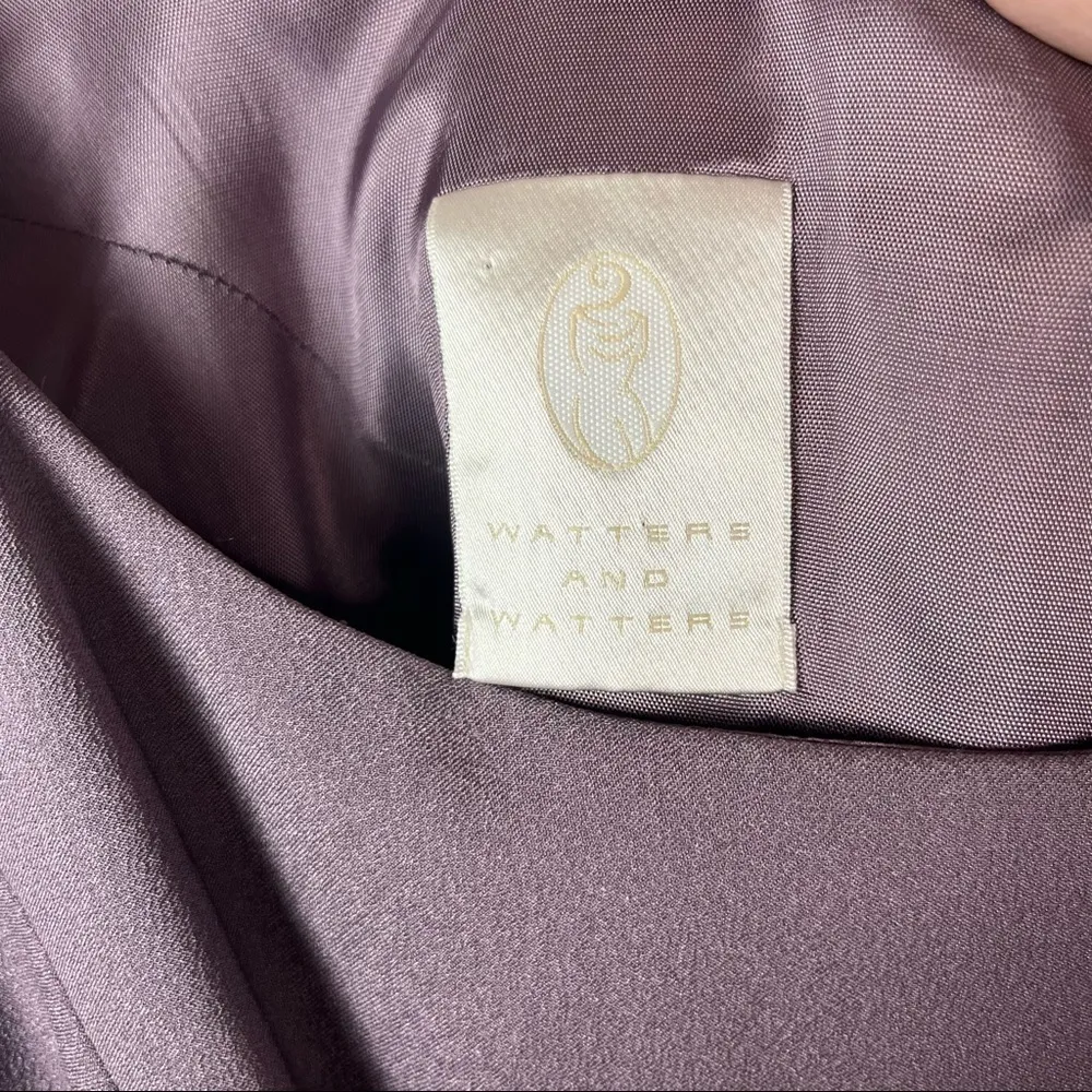 Watters and Watters Purple Mother of the Bride Purple Maxi Dress Suit 14 - Image 10