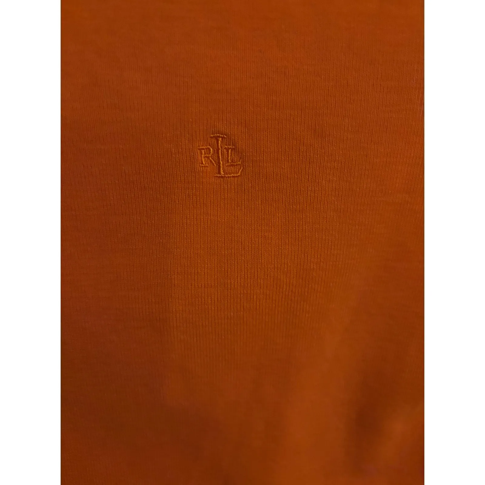 Lauren Ralph Lauren Orange Crew Neck Short Sleeve T Shirt Size S - Image 2