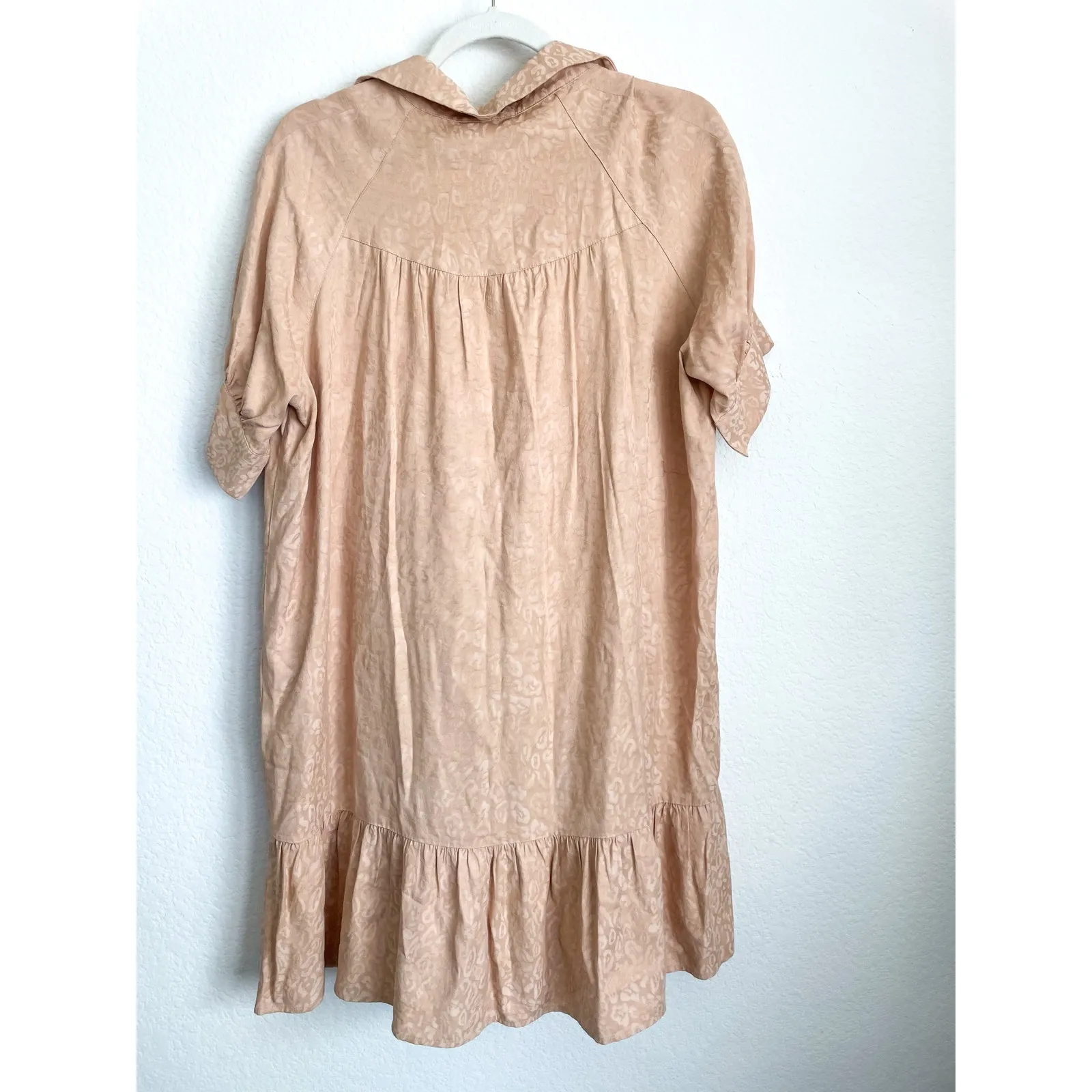 BAUM UND PFERDGARTEN Neutral Cream Cheetah Mini Dress Size M - Image 5