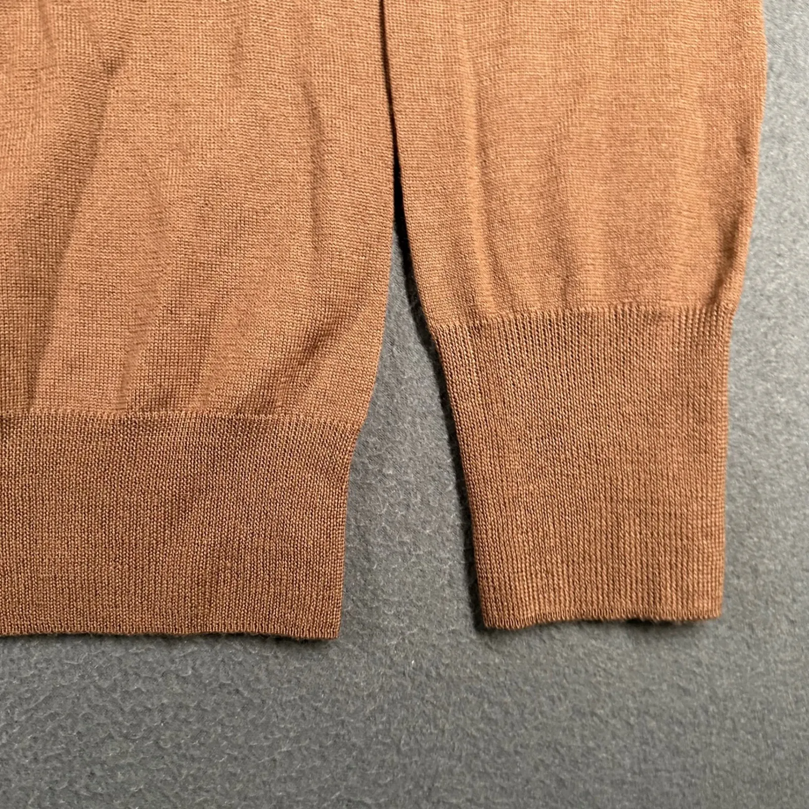 J Crew Wool Turtleneck Sweater Womens L Rich Brown 100% Merino Wool Long Sleeve - Image 13