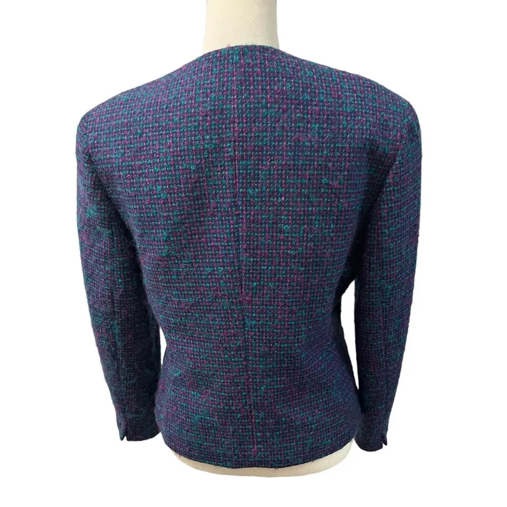 Vintage Pendleton 100% Virgin Wool Multicolor Fully Lined Blazer Jacket - Image 5