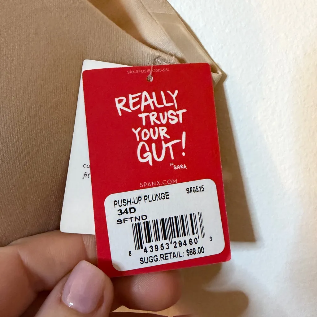 NWT SPANX Push Up Plunge Bra 34D - Image 6