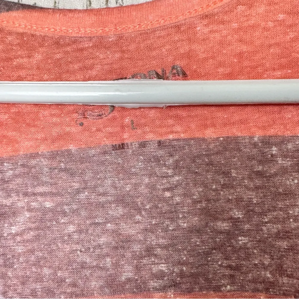 Arizona Jean Company Pink and Gray Sleeveless Racerback  Tank Top Sz L - Image 7