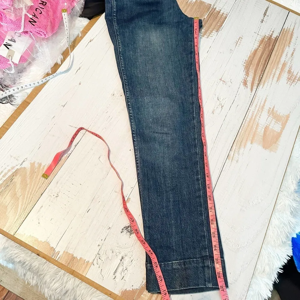 AMO Audrey with Snaps High Rise Denim Jeans in Shadow Play Size 26 - Image 10