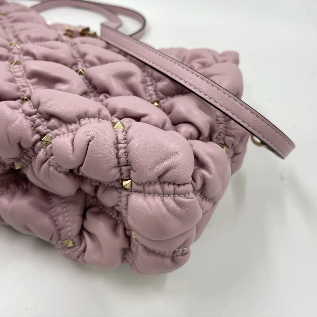 NWT Authentic Valentino Garavani Purple SpikeMe Clutch - Image 12