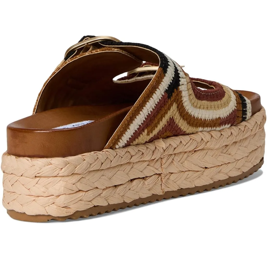 Steve Madden Klare Crochet Multicolor Platform Sandals size 8 - Image 6