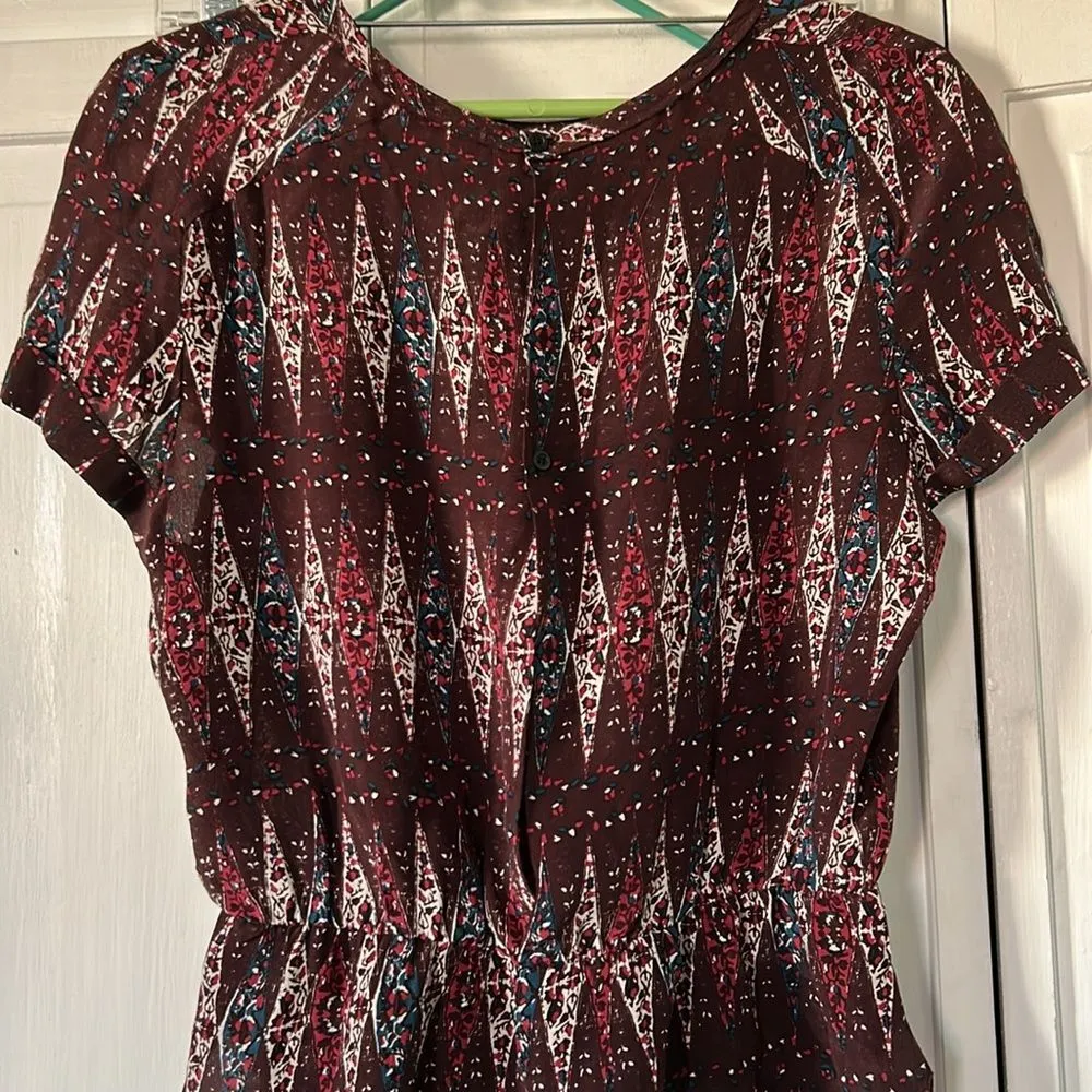 100% Silk Etoile Isabel Marant peplum blouse - Size L - Image 12