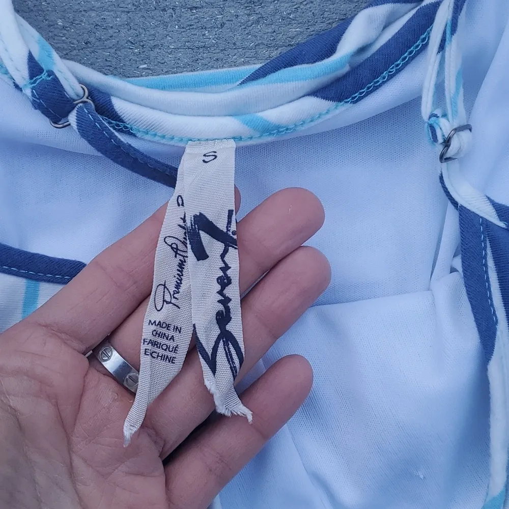 Seven7 Striped Sleeveless High/Low Dress with Elastic Waistline - Image 11