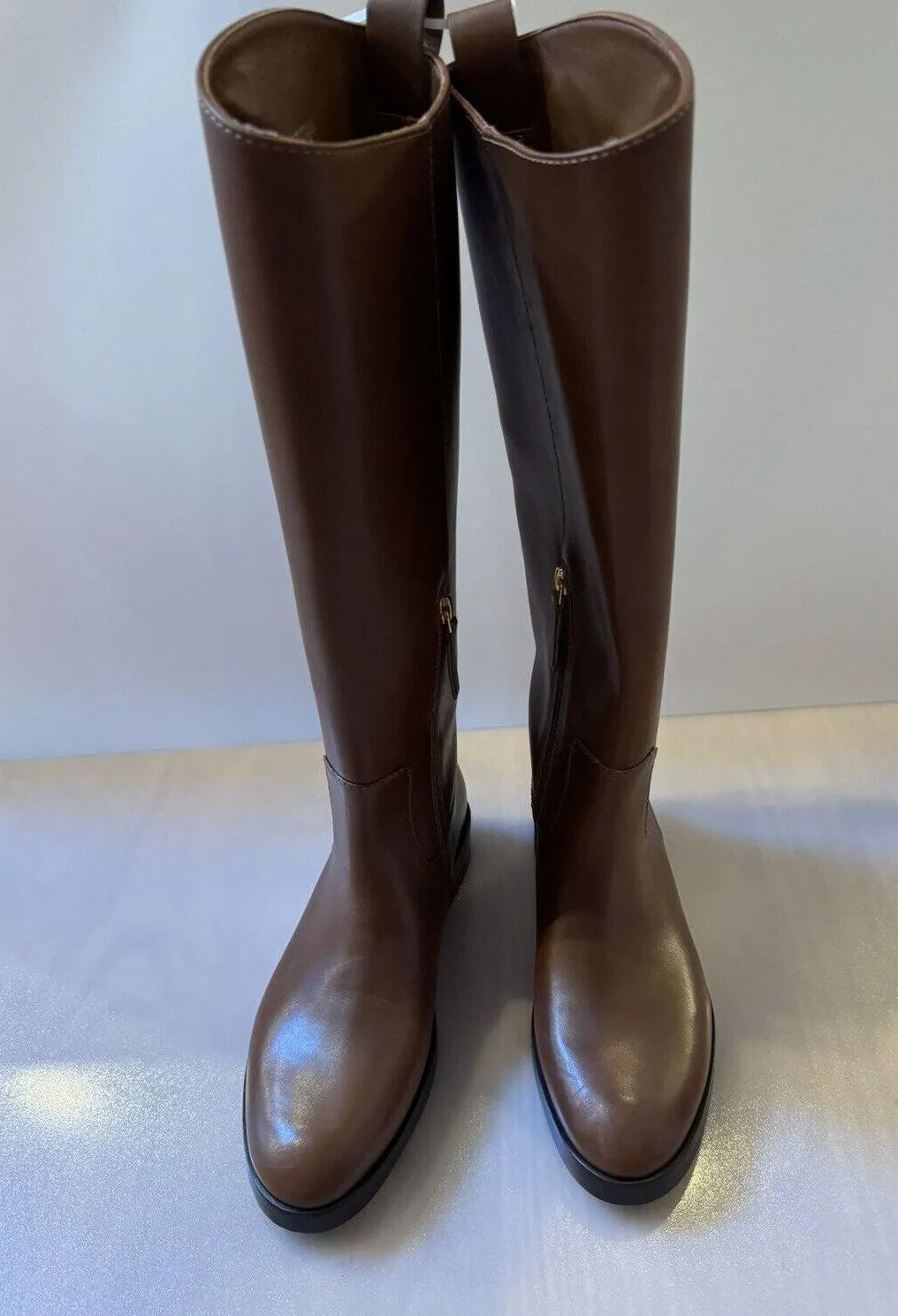 Tory Burch The Riding Boot Size 8 Palissandro (Royal Tan) Color $648 - Image 6
