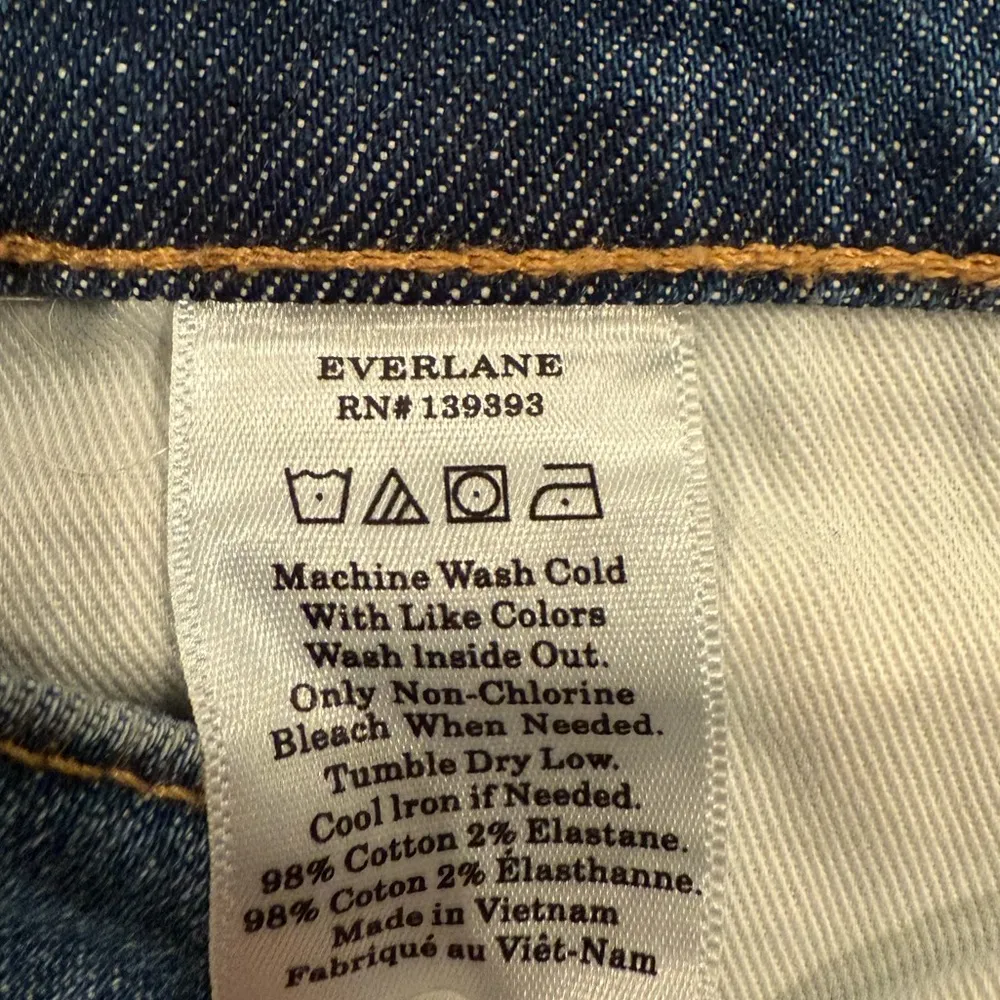 Everlane Ankle Jeans Size 25 Low Rise Medium Blue Wash - Image 8