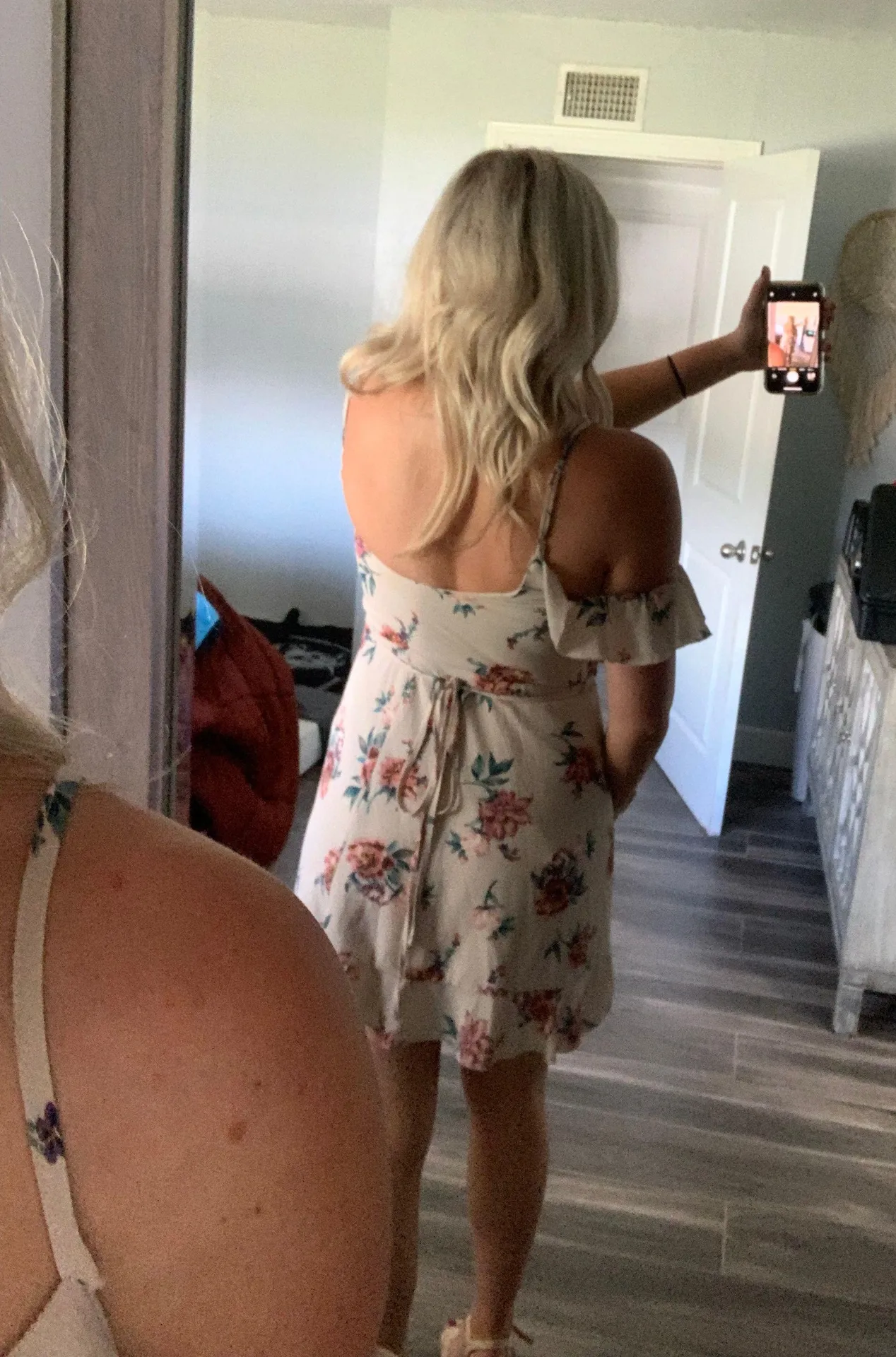 Floral Wrap Dress - Image 4