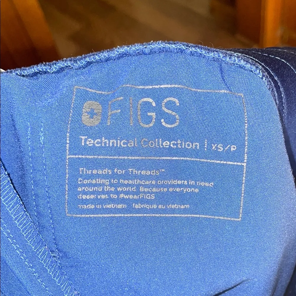 Blue Jogger Pants fig pants size XS Zamora tapered pants nurse scrubs doctor - Image 8