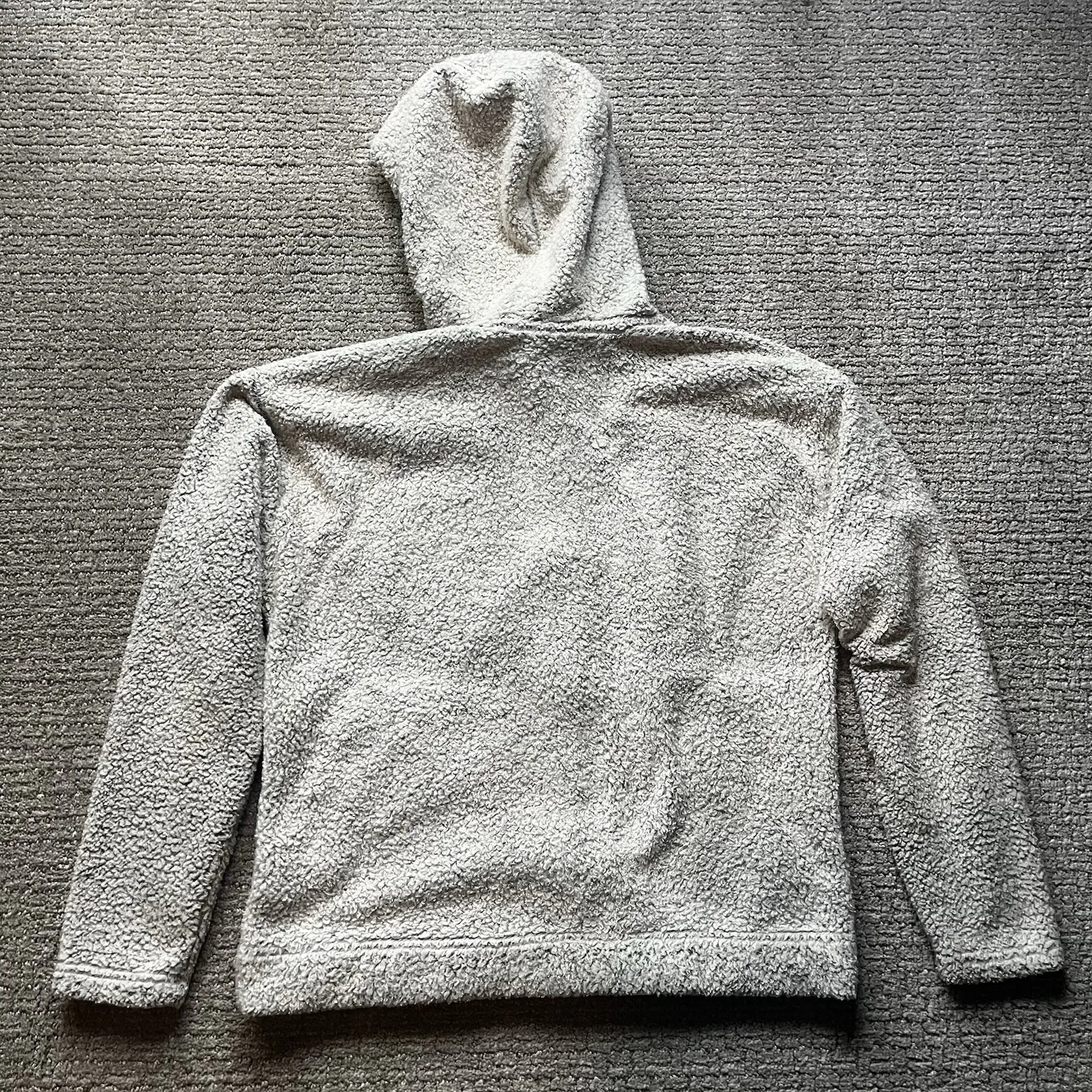 The North Face Woman's Medium White/Light Heathered Gray‎ Sherpa Jacket Full Zip - Image 13