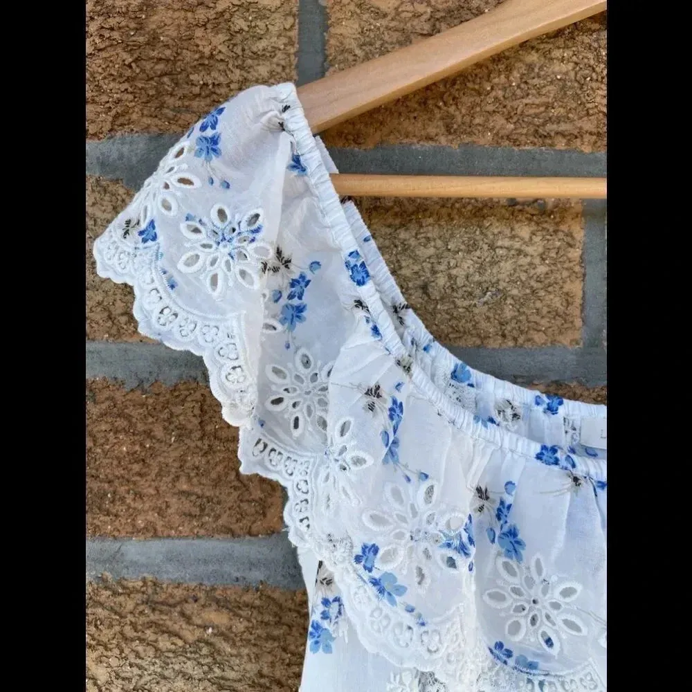 LoveShackFancy Denver Off-the-shoulder Tiered Floral dress 6 - Image 5