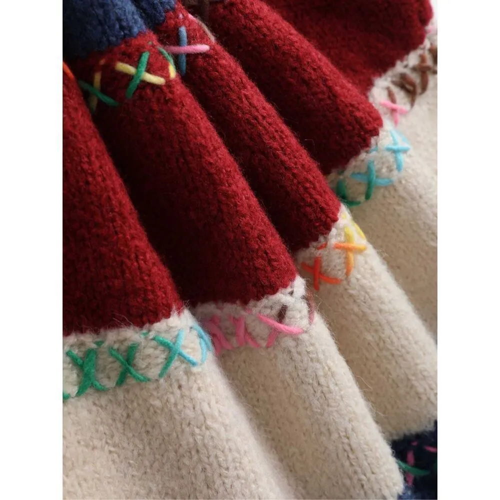 Cider ✨ MULTICOLOR PATCHY SZ SMALL SWEATER✨ - Image 6