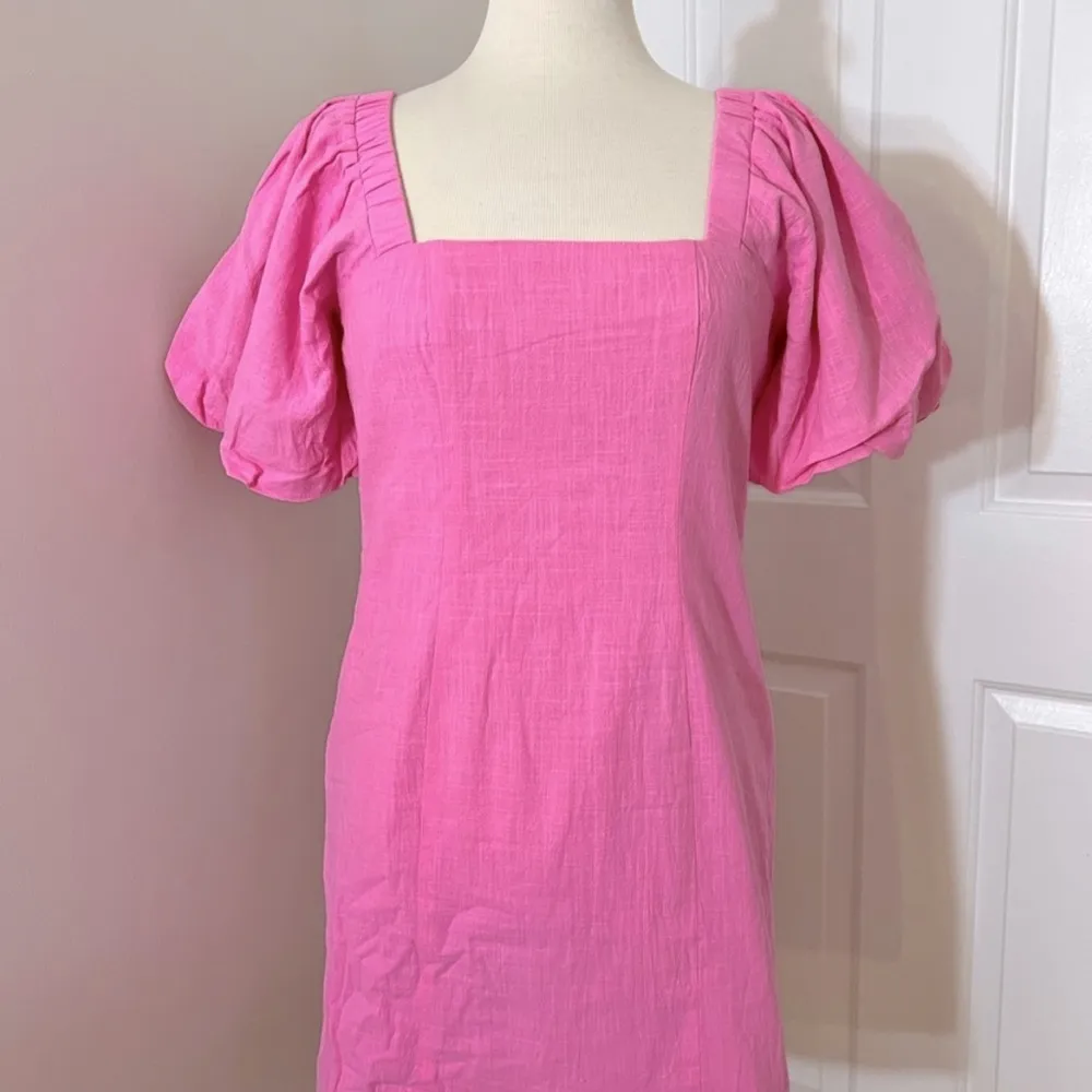 NWOT Tuscany Linen Dress in Bubblegum
SNDYS, size S Pink - Image 4