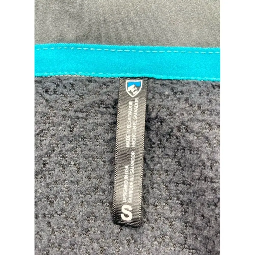 *KUHL Fleece Pullover Womens Size Sm Gray 1/4 Snap Hiking Activewear Corpcore - Image 4