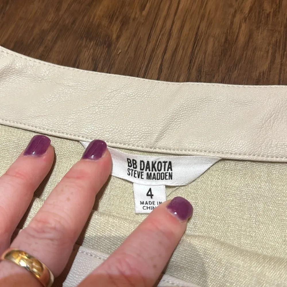 BB Dakota by  Pleated Faux Leather Mini Skirt - Image 8