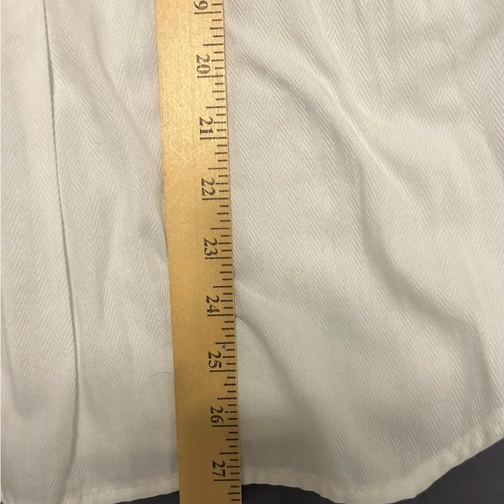 Tommy Hilfiger white long sleeve embroidered pullover shirt size small - Image 6