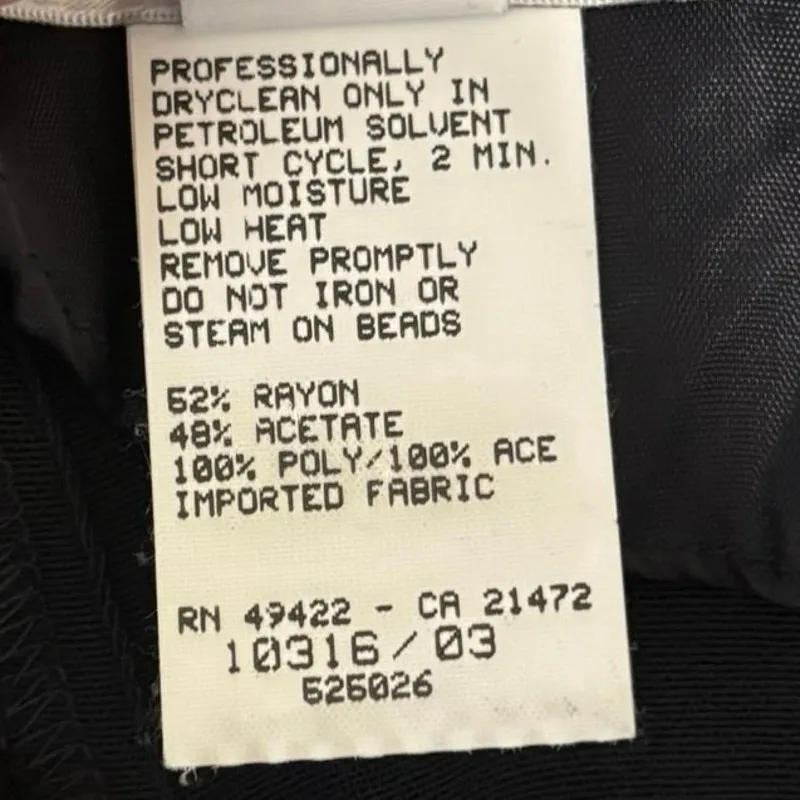 Scott McClintock Size 6 Beaded Gown Dress Black Maxi Made In USA Prom Formal - Image 6