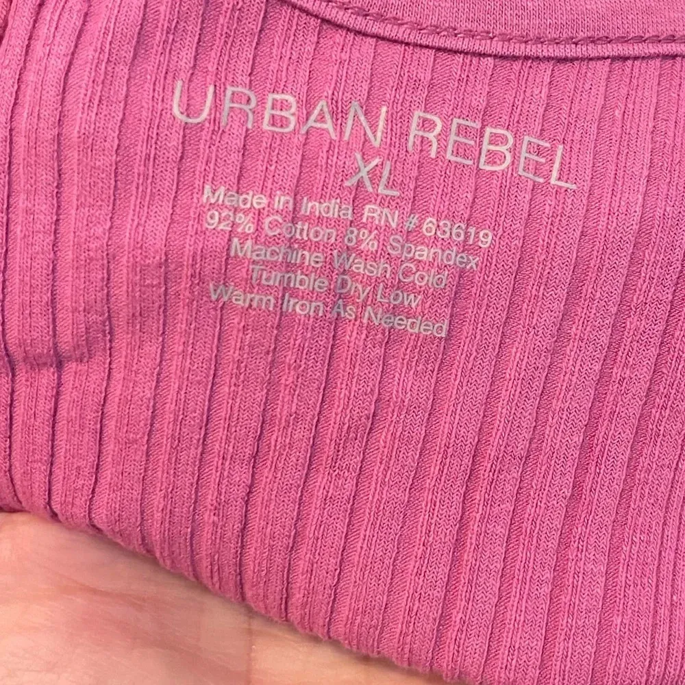 NWT! Urban Rebel pink long sleeve bodysuit criss - Image 4