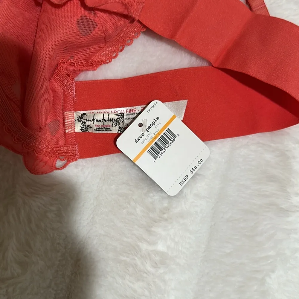 Intimately Free People June High Neck Bralette Crop Top in Kiss Kiss - Image 9