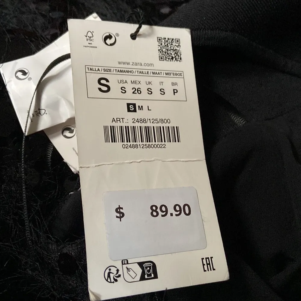 Zara SEQUIN KNIT HALTER DRESS LIMITED EDITION BLACK - NWT Small - Image 7