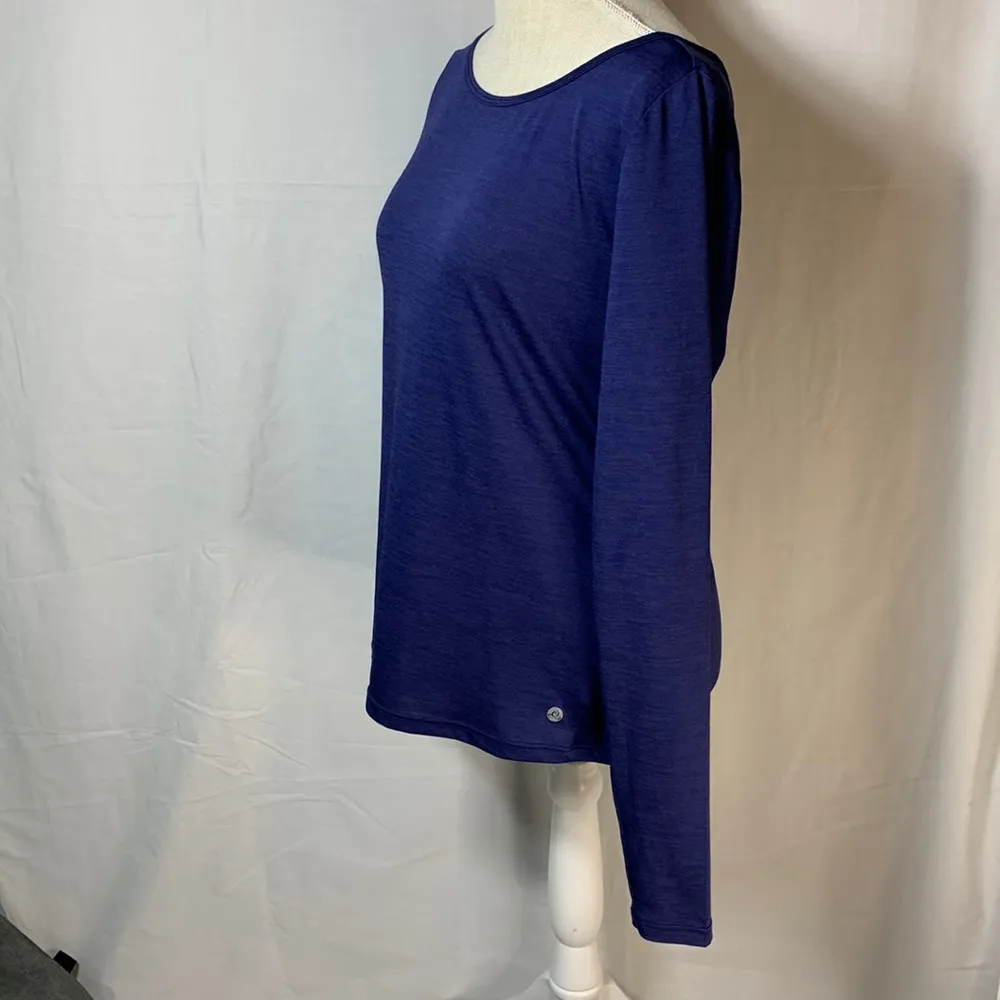Apana  Active Long Sleeve Top Size Medium Dark Blue - Image 2