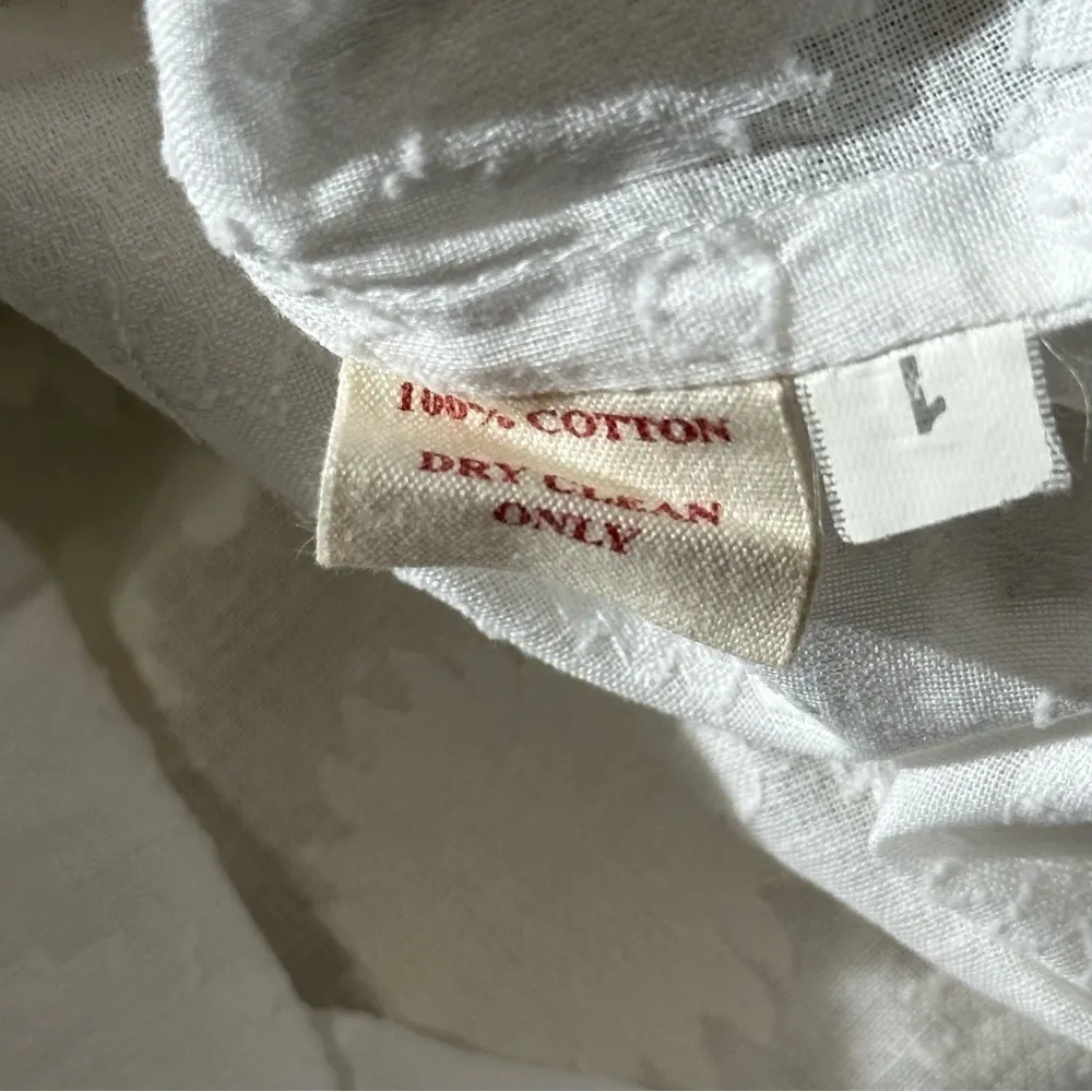 Sulu Collection Women’s Size 6 White Green Blue Embroidered Sequin Tunic Dress - Image 7