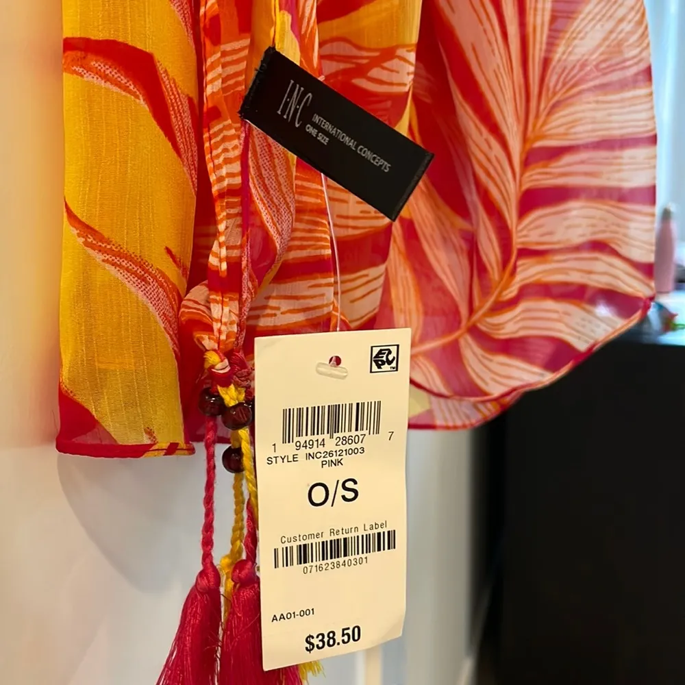 INC tropical print scarf - Image 3