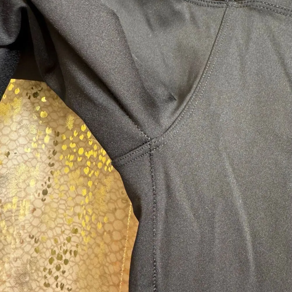 Black Tummy Control Shapewear Spandex Stretchy High Waisted Leggings Large Black - Image 5