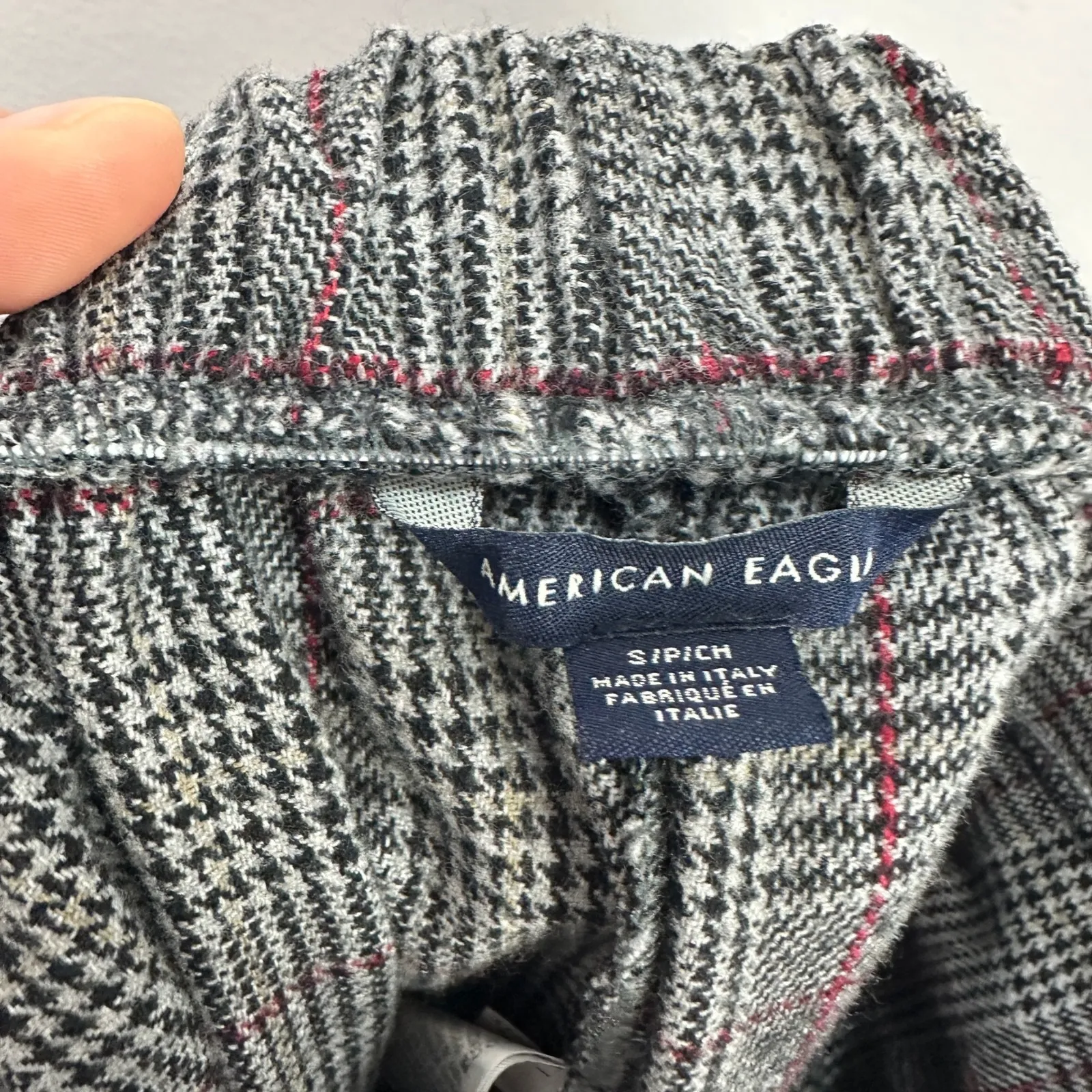 American Eagle Plaid Wide Leg Trouser Pants Womens Small Dark Academia Preppy - Image 3