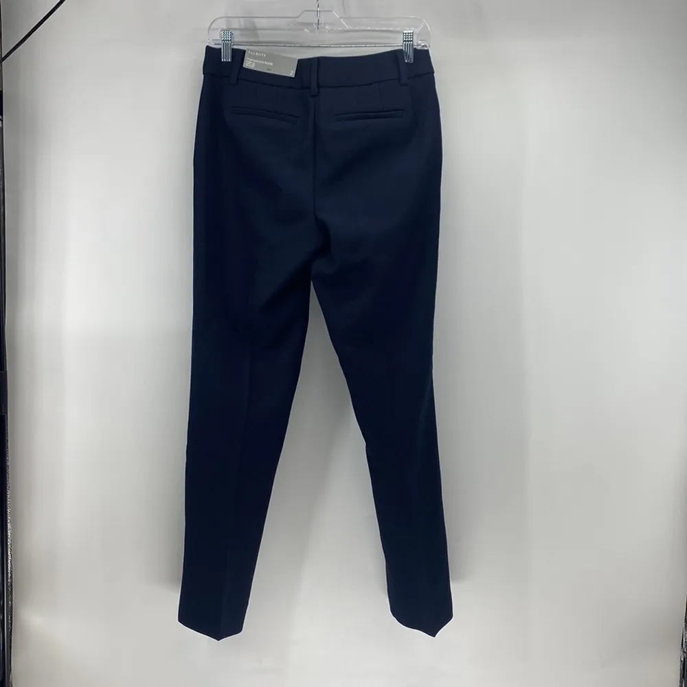 TALBOTS HAMPSHIRE ANKLE PANTS - SOLID navy blue preppy career ware every day - Image 9