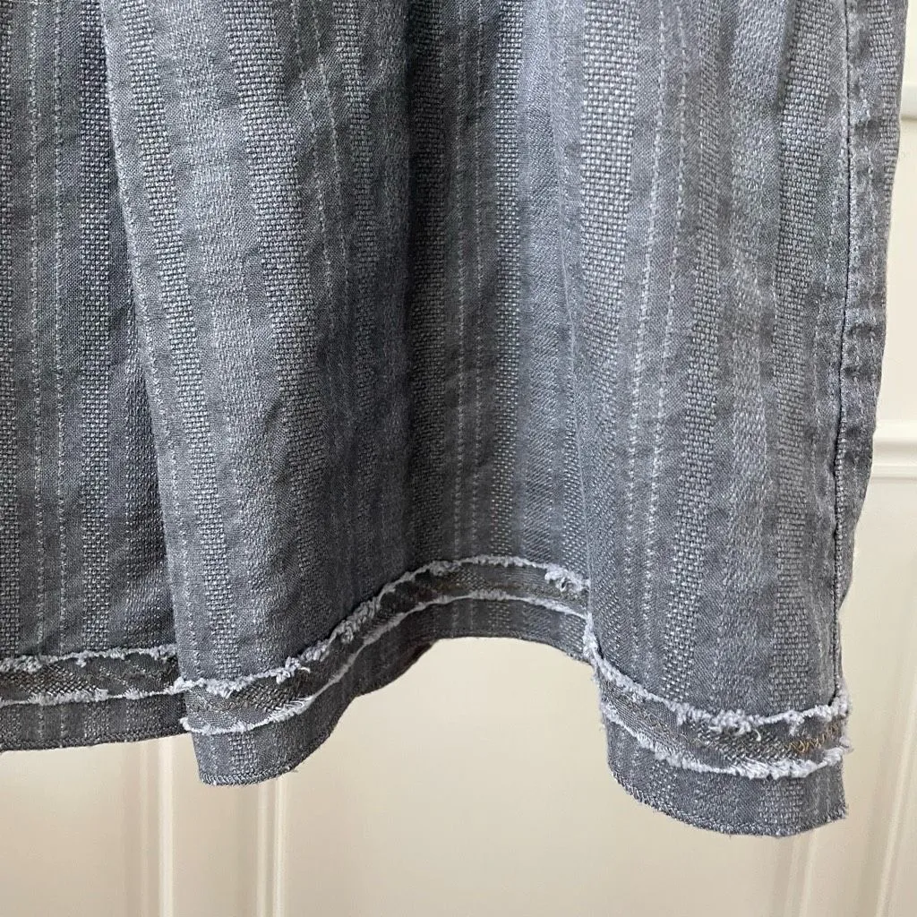 Anthropologie Tiny Grey Cotton Skater Skirt Pull On   M - Image 4