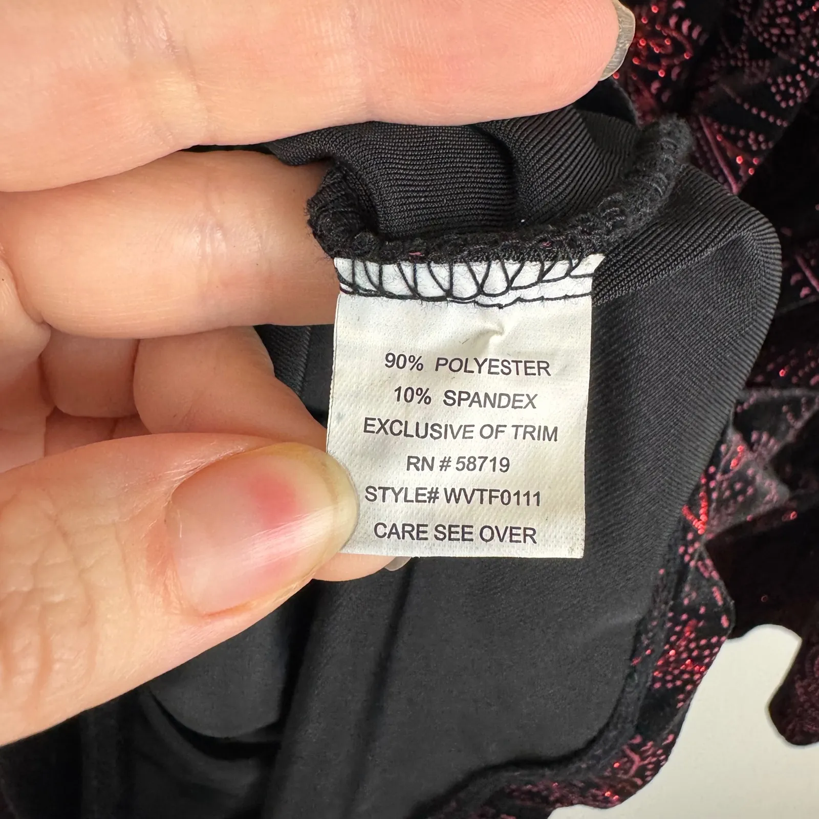 Notations Woman Sparkle Paisley Wrap Top Size 3X Velvet Whimsigoth Dark Romantic - Image 7